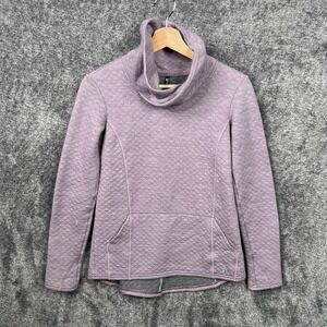Kuhl Sweatshirt Athena Light Purple Cowl Neck Wool Blend Knit Hiking Women's XS